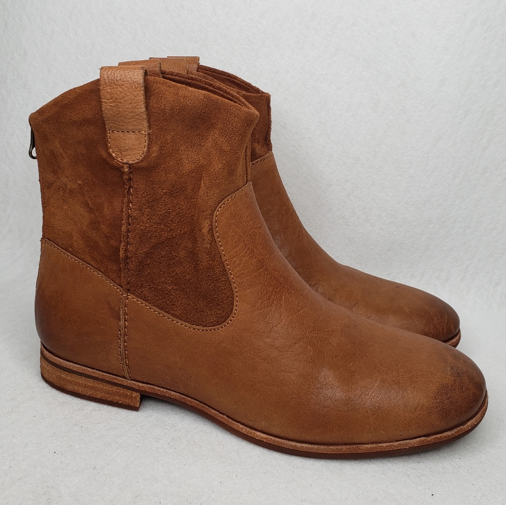 Kork-Ease Ticino Western Style Brown Leather Boots